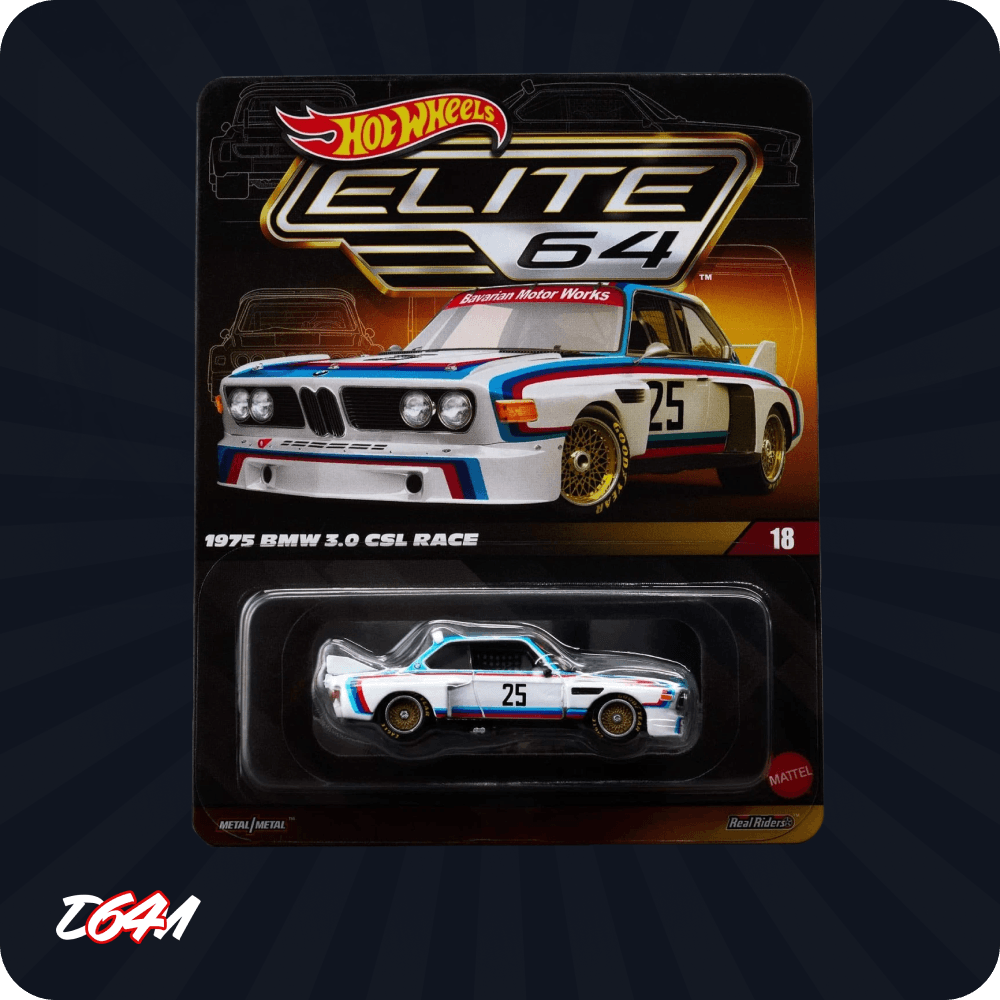 Вісімнадцятою моделлю 2025 го року в лінійці Elite 64 йде 1975 BMW 3.0 CSL Race