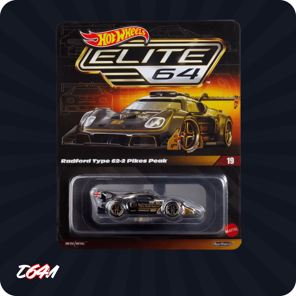 Дев'ятнадцята модель Hot Wheels Elite 64 2025 го року Radford Type 62-2 Pikes Peak